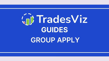 TradesViz Trading Journal - Group Apply Function