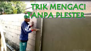 CARA MENGACI TEMBOK HEBEL TANPA PLESTER || MENGACI TEMBOK BATA RINGAN TANPA TEPLOKAN