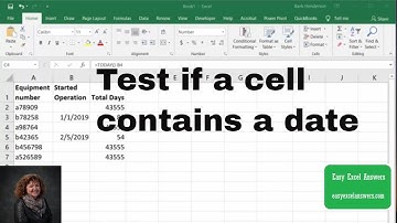 How to test if a cell contains a date