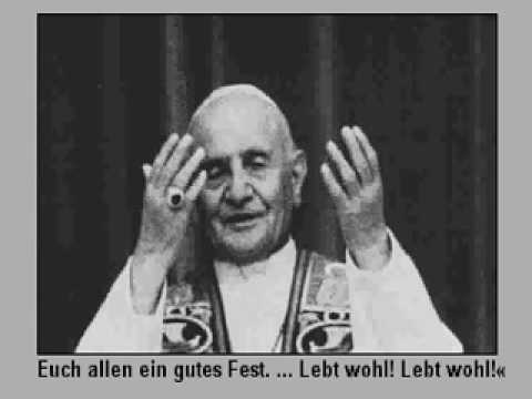 Papst Johannes Xxiii 23 Mai 1963 Youtube