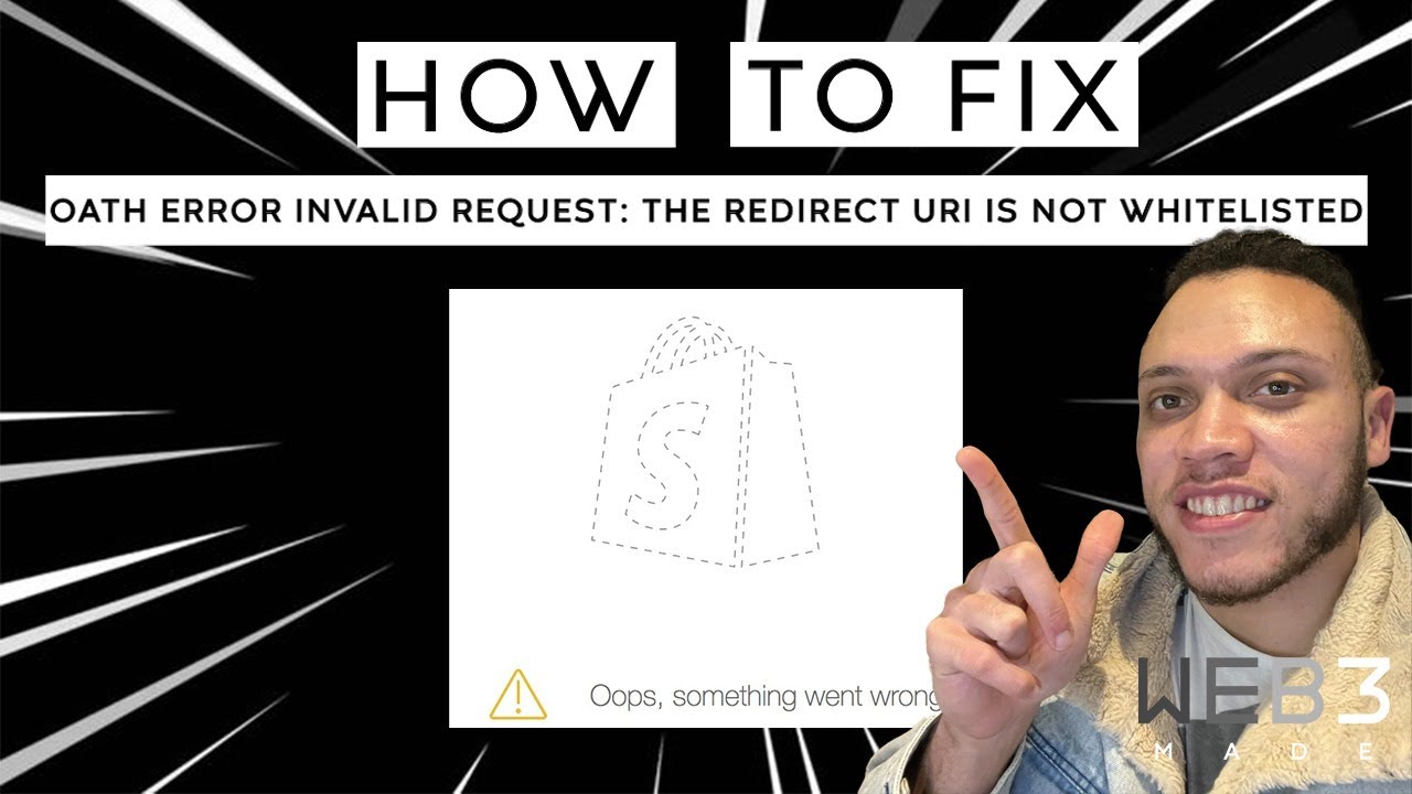 Fix Shopify Oauth error invalid_request