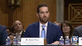 Florida House Speaker Daniel Perez testifies before Senate committee