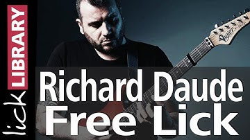 Richard Daude | Guitar Lick Lesson | Harmonic Minor Legato Lick