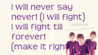 Never Say Never - Justin Beiber Ft. Jayden Smith