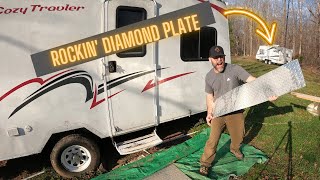 How to Install Diamond Plate to the Side of a Travel Trailer