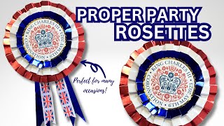 Make YOUR own PROPER Party Rosettes! DIY Badges | Toppers | Necklace | Decorations | Keepsakes