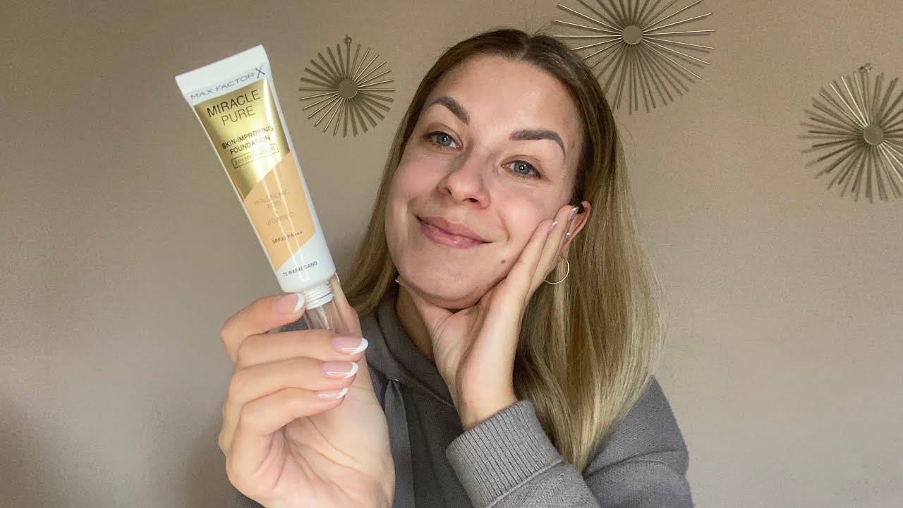 NEW! MAX FACTOR MIRACLE PURE SKIN IMPROVING FOUNDATION | trying out some  new makeup… - YouTube