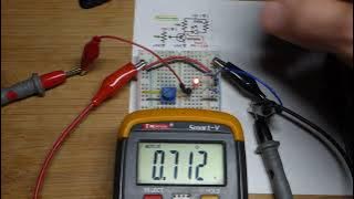Multimeter Measured PNP BJT Emitter Follower Circuit 2N3906 Transistor