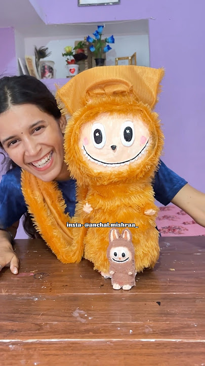 World Biggest Labubu Doll Bana Hi Di 🥰 #minivlog #shorts #tranding #vlog #labubu #diy