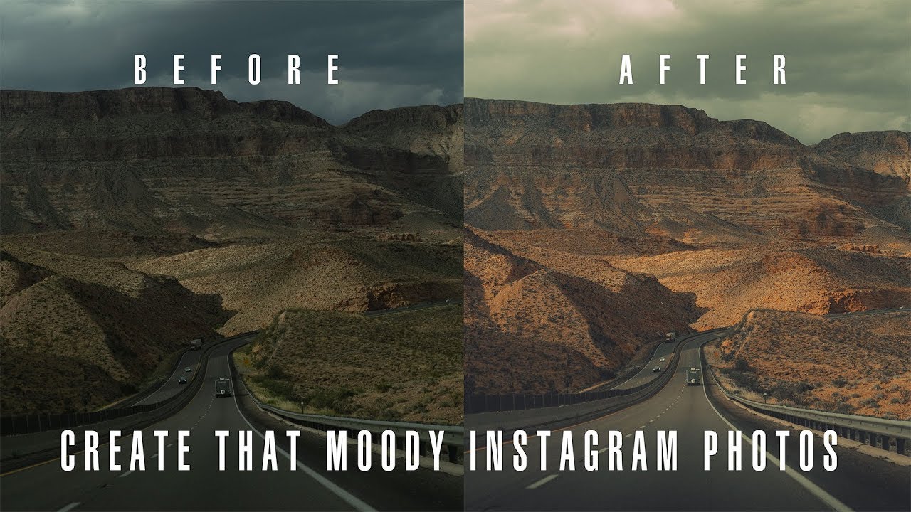 How to EDIT Moody Instagram PHOTOS In LIGHTROOM Start to Finish YouTube