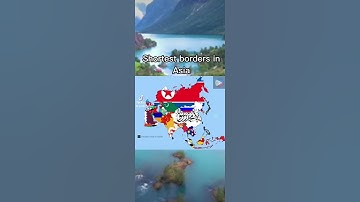 Countries shortest borders in Asia #geography #maps #asia #life #relations #borders #shorts