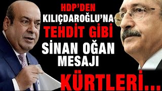 Hdpli Hasip Kaplandan Chpye Tehdit Gibi Sinan Oğan Mesajı Kürtleri Kızdırmayın