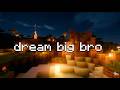 Dream big bro (Minecraft Music w/ Rain Ambience) no/distraction