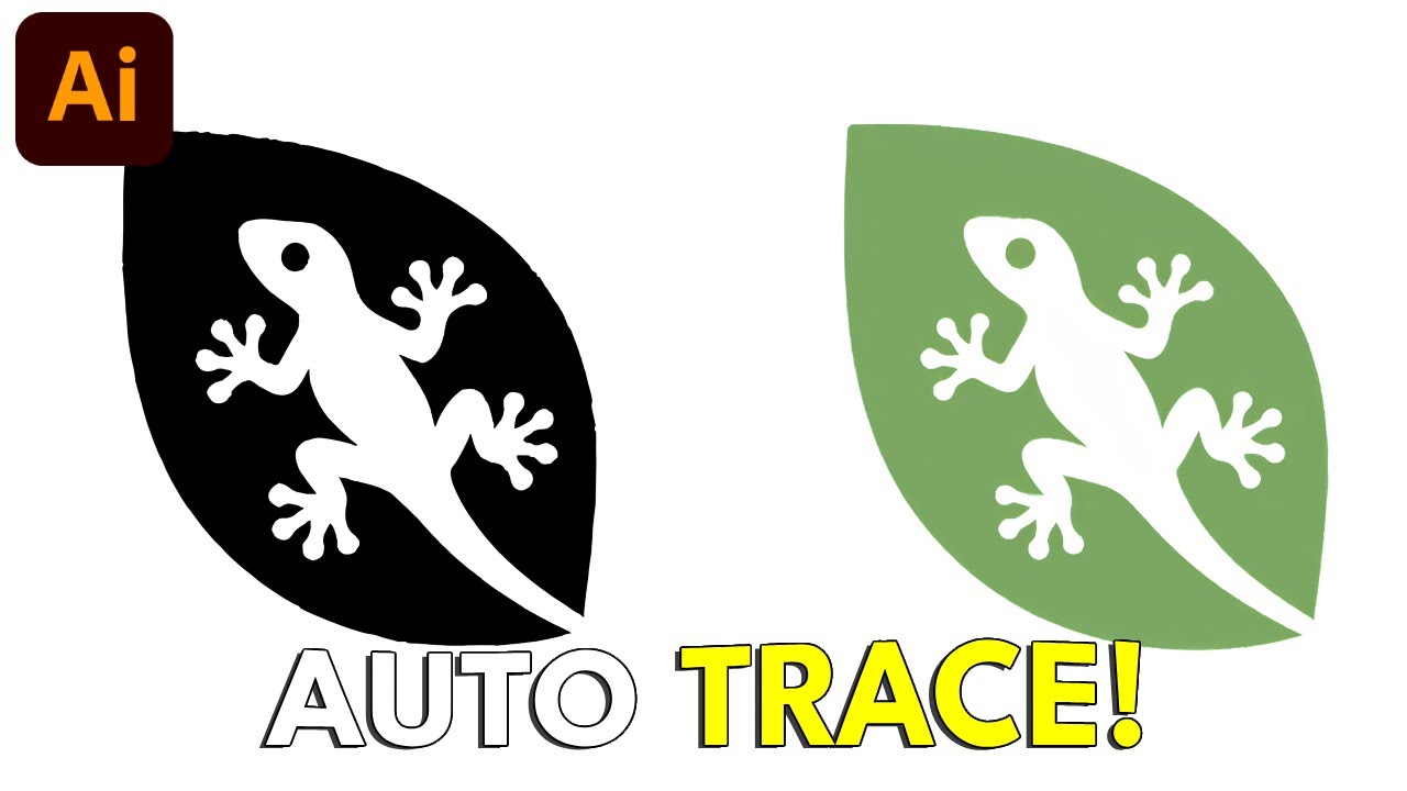 How to Auto Trace An Image In Illustrator in 48 Seconds!