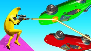 SNIPERS VS UPSIDE DOWN SUPERCARS! (Fortnite Funny Moments)