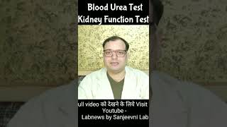 Blood Urea test / Kidney Function Test