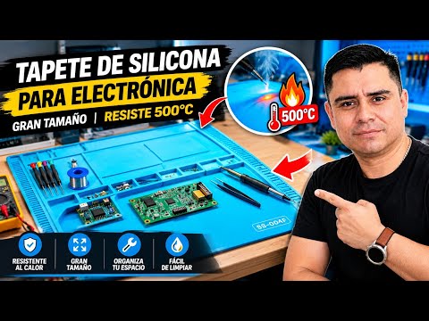 Tapete de silicona recomendado para el laboratorio de electrónica que soporta más de 500 grados