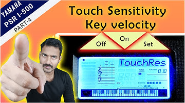 Touch Key sensitivity How to set. Yamaha PSR I-500 me Key Touch kaise set karen.  #Yamahai500touch