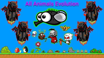 All Animals Evolution But Three Bosses... (EvoWorld.io)