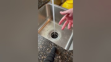 Ice cubes to clean your garbage disposal