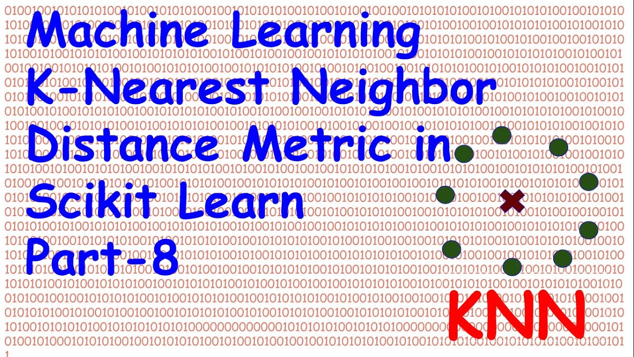 K Nearest Distance Math Machine Learning K Nearest Neighbour Distance Measure in Scikit Learn ...