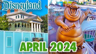 Disneyland Park - April 2024 Walkthrough Updates Construction News 4K Pov