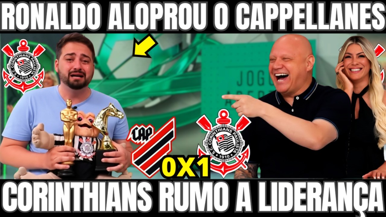 RONALDO ALOPROU CAPPELLANES NO JOGO ABERTO DEPOIS DA VITORIA DO CORINTHIANS 1X0 ATLETICO PR