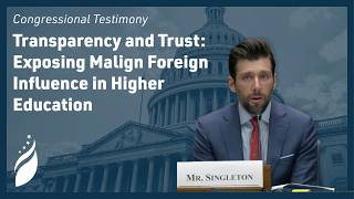 Opening Remarks Transparency And Trust Exposing Malign Foreign Influence In Higher Education