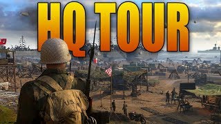 FULL HEADQUARTERS TOUR: 1v1 Pit, Theater, Firing Range (Call of Duty WWII HQ)