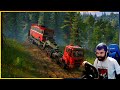 පල්ලමේ බ්රේක් නැතුව ගිය | showrunner multiplayer convoy | #snowrunner #srilankabus