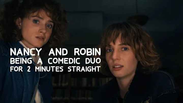 robin and nancy being a comedic duo for 2 minutes ...