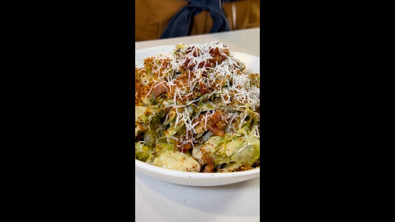 Roasted Brussels Sprouts Caesar Salad
