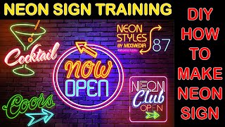 How to make LED Neon Sign at home ✨ Neon Sign Full Tutorial ✨  नियॉन साइन कैसे बनाएं #neon