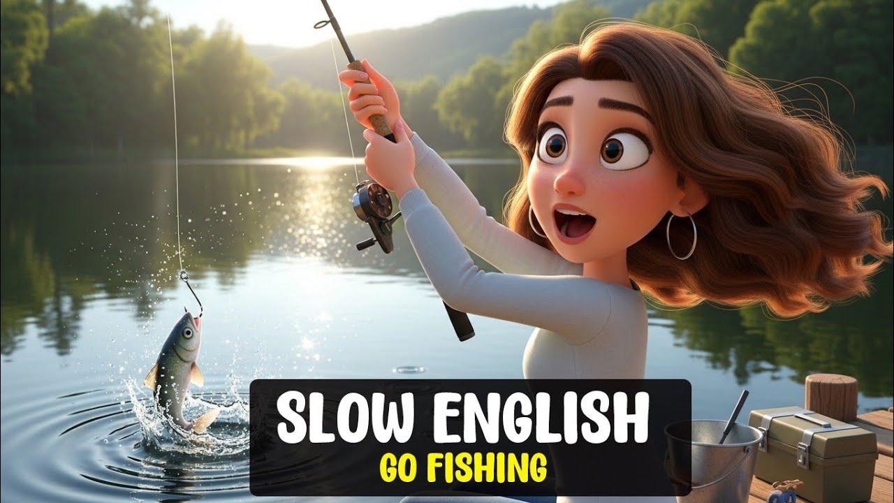 Go Fishing | Easy English Listening Story | Level A2 | Slow English | Real English Conversation