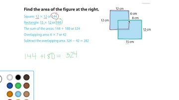 Find Area of overlapping figures ex 3