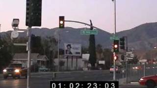 Red Light Camera Uses Short Yellow in San Bernardino, CA