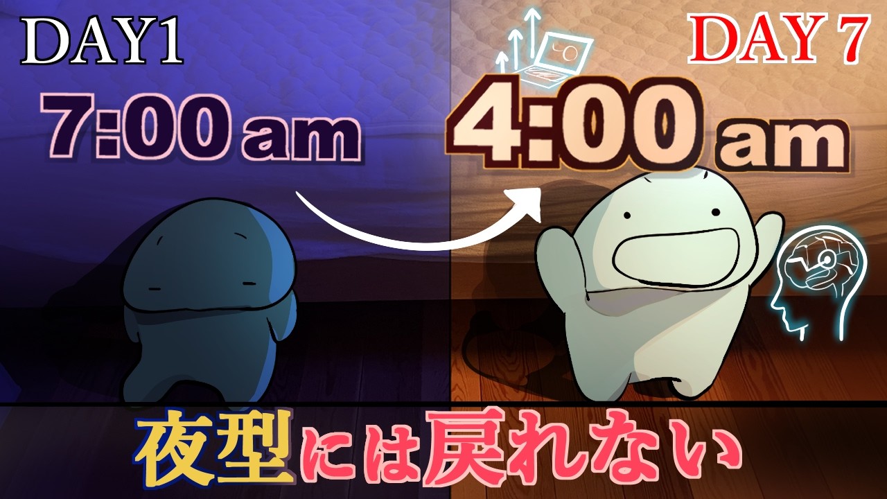 朝4時起きをしたらどうなるの？