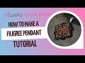 How to Make the Goth Girl Glam Filigree Pendant For a Classy Halloween Outfit | Bead Embroidery