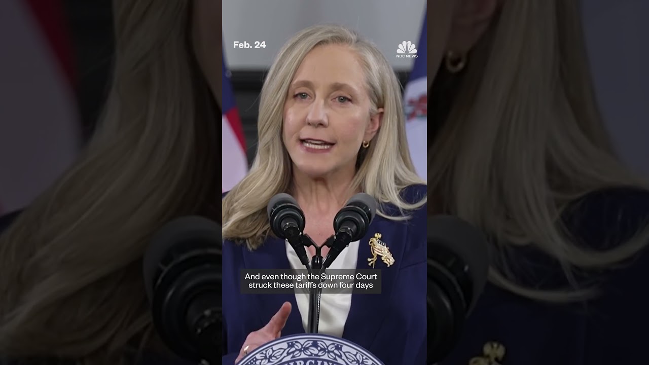 Virginia Gov. Spanberger rips Trump's 'reckless trade policies' in Democratic rebuttal.