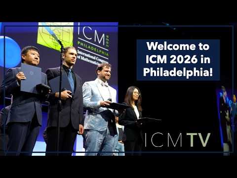Welcome to ICM 2026 in Philadelphia!