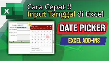 Cara Menampilkan Kalender di Cell Excel, dengan Excel ADD-Ins DatePicker