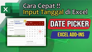 Cara Menampilkan Kalender di Cell Excel, dengan Excel ADD-Ins DatePicker