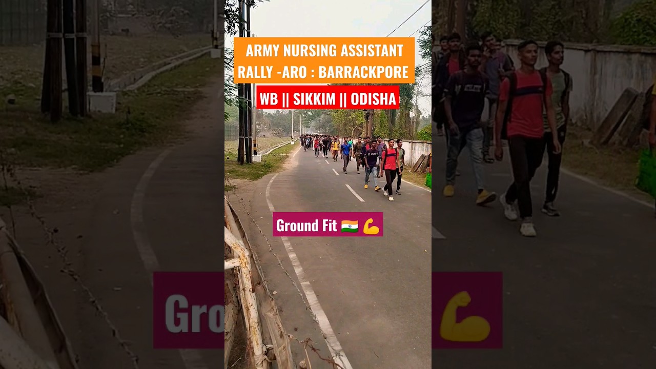 ARMY NURSING ASSISTANT RALLY BARRACKPORE || 1600m GROUND FIT || army lovers 