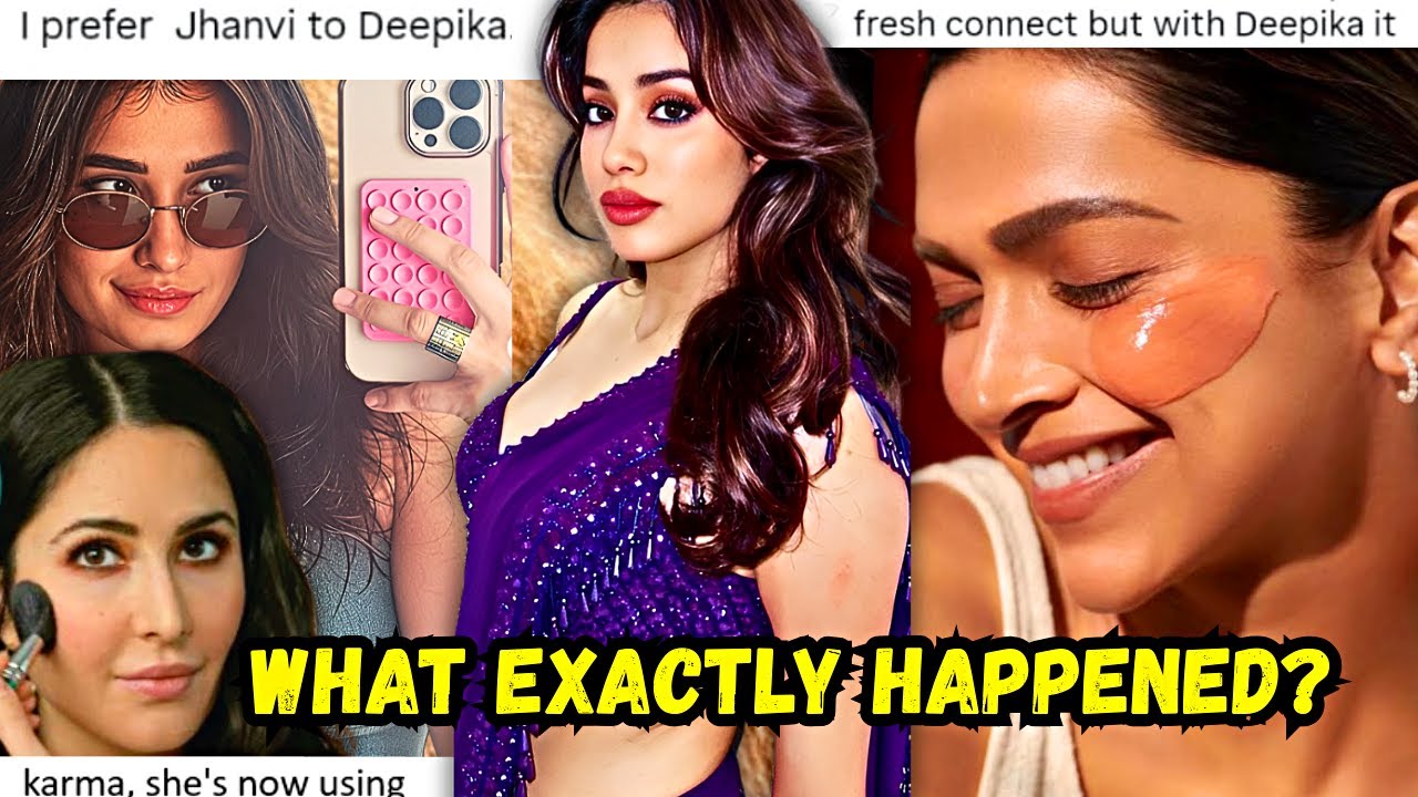 Rasha-Sharvari-Janhvi Drama & Deepika's double standards? | Janhvi Kapoor DROPPED from beauty brand?