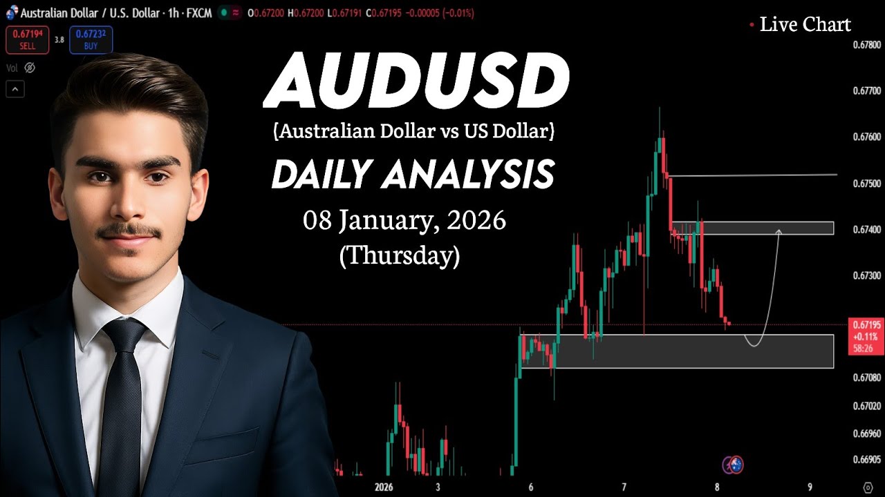 AUDUSD Today Analysis | AUDUSD Daily Analysis | AUDUSD Today Price Prediction 08 JAN 2026