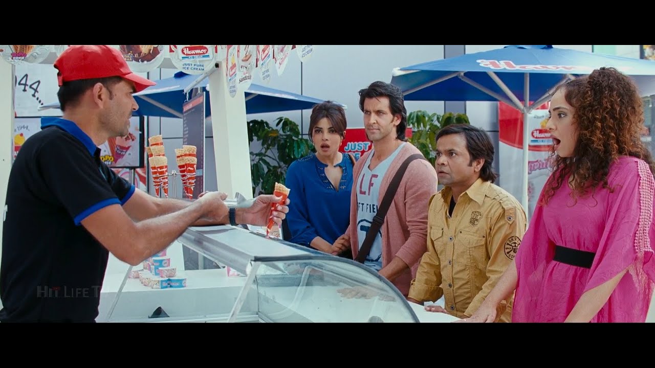 Ритик Рошан, Кангана Ранаут, лучшие сцены в фильме «Крриш 3» - YouTube