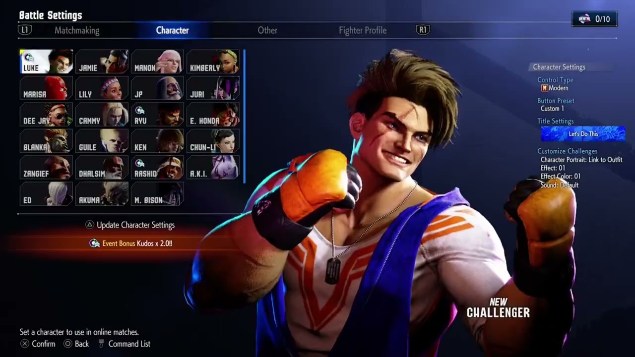 SF6 - New Challenger Screen Customisation!!