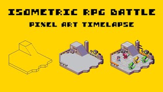 Isometric RPG Battle | Pixel Art Timelapse