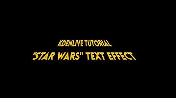 Kdenlive Tutorial - Scrolling text effect [#21]
