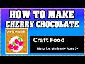 How To Make CHERRY CHOCOLATE in CRAFT FOOD [Make New Recipe][Update] (Guide/Tutorial) *Roblox*
